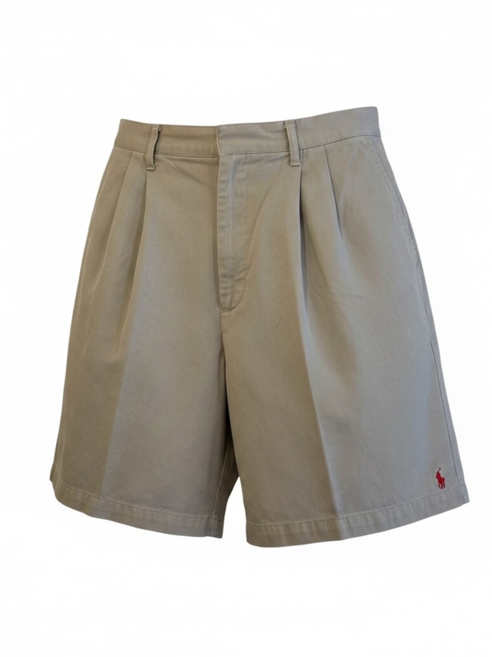 Vintage Polo Ralph Lauren Women’s Size 12 Khaki Pleated Shorts Made in USA